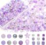 760-Pcs Lavender Glass Beads for Jewelry Making Kit
