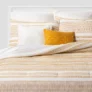 8-Pc Threshold Queen Whately Comforter Set Yellow/Off-White