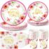 Happy Mother’s Day Disposable Dinnerware Set, Serves 24 Guests