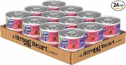 24-Pack A Strong Heart Wet Dog Food, New York Strip Flavor in Gravy – 5.5 oz Cans