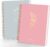 2-Pack Hardcover A5 Spiral Notebook College Ruled with Pockets, 6×8