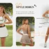 2-Pc Women’s Seamless Bandeau Braw w/ Removable Strap & Short Set