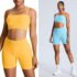 2-Pc Women’s Tennis Outfit Set (Crop Tank Top w/ Side Slit Mini Skort)