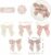 50-Pcs 4.5″ Satin Bows w/ Twist Ties, Dusty Rose