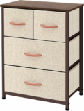 Dresser Storage Furniture Organizer w/ 4 Removable Fabric Drawers