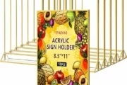 12-Pack Acrylic Sign Holder 8.5×11