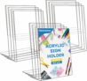 12-Pack Acrylic Sign Holders 8.5×11” Clear Display Stand