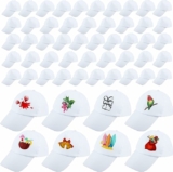 64-Pack Adult DIY Baseball Caps