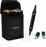 24 Colored Fine Point Alcohol Marker