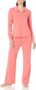 2-Pc Amazon Aware Women’s Relaxed-Fit Cotton Modal Pajama Long-Sleeve Shirt and Pants Set