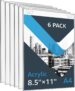 6-Pack Amazon Basics Acrylic Wall Sign Holder 8.5×11