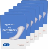 6-Packs 50-Count Amazon Basics Daily Pantiliner, Regular Length