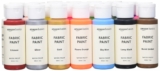 24 Colors Amazon Basics Permanent Fabric Paint Bottles