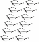 12-Pack Amazon Basics R200 Anti-Fog Shooting Safety Glasses Eye Protection, Clear Lens