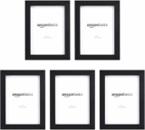5-Pack Amazon Basics Rectangular Photo Picture Frame, 5″ x 7″