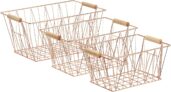 Set of 3 Amazon Basics Wire Storage Baskets – Large