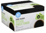 500-Count Amazon Brand – Happy Belly Zero Calorie Stevia Sweetener powder Packet