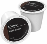 100-Count Amazon Brand – Solimo Dark Roast Coffee Pods, Compatible with Keurig 2