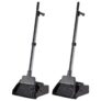 2-Pack AmazonCommercial Lobby Dustpan with Broom Set