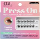 Ardell Press On Lashes Fauxmink Natural – Pre-Glued Underlash Extensions, Press on Lash Clusters, No Glue Needed Cluster Lashes, 12 ct