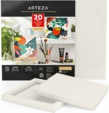 20-Sheets Arteza Acrylic Paper Foldable Canvas Pad, 9.5×9.5 Inches