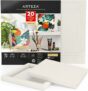 20-Sheets Arteza Acrylic Paper Foldable Canvas Pad, 9.5×9.5 Inches