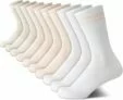 10 Pack Women’s Performance Cushioned Mid Calf Athletic Crew Socks