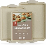 3-Pc BAKKEN Cookie Sheets for Baking Nonstick Set