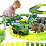 Dinosaur Race Car Track Playset