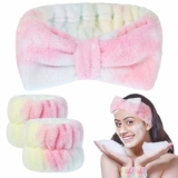 3 Pieces Face Wash Headband and Wristband Set
