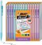 40-Count BIC Xtra-Smooth Pastel Mechanical Pencils with Erasers, Medium Point