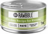 24-Count BIXBI Rawbble Chicken Pate Recipe for Kittens Cans, 2.75oz