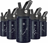 Water Bottle with Straw Lid, 15 oz