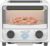 BRENTWOOD 500-Watt Stainless Steel Mini Toaster Oven, 3 liters, White