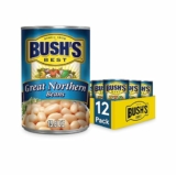 12-Pack BUSH’S BEST 15.8 oz Canned Great Northern Beans