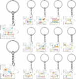 60-Pcs Acrylic Bible Verse Keychain Set