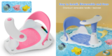 Infant Bath Seat with Thermometer/4 Strong Suction Cup Non-Slip