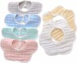 8-Pack Muslin Drool Baby Bibs