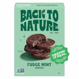 Back to Nature Fudge Mint Cookies, Plant-Based, Non-GMO, Vegan Friendly, Made with Wheat Flour, Snack Happy, 5.5 oz Box
