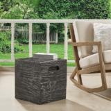 Ball & Cast Concrete Stool End Table
