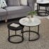 Set of 2 Ball & Cast Nesting End Coffee Table Set