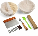 Sourdough Starter Kit with Scrappers, Silicone Brush, and More