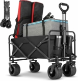 Collapsible Foldable Wagon Cart with Big Wheels