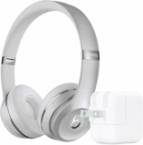 Beats Solo3 Wireless in Silver with Apple 12W USB Power Adapter