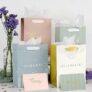 4-Sets Medium Sized 9″ Gift Bags with Handles incl. Matching Tissue Paper, Cards & Stickers (4-Ct Bags, 4-Ct Cards w/ Envelopes & Stickers, 4x Tissue Papers)
