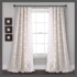 Set of 2 (95″x52″) Weeping Flower Light Filtering Window Curtain Panels Navy