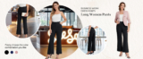 Belle Poque Womens Casual Work Pants