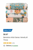 Berkshire Artist Series VelvetLoft Throw