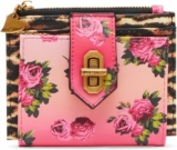 Betsey Johnson Leopard Floral Bifold Wallet