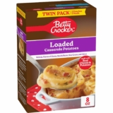 Betty Crocker Loaded Casserole Potatoes, Made with Real Cheese, Twin Pack, 8 oz Box
